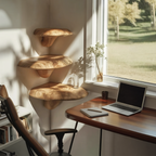 Farmhouse Solid Wood Mushroom Shelf For Bedroom Decor And Furniture Design