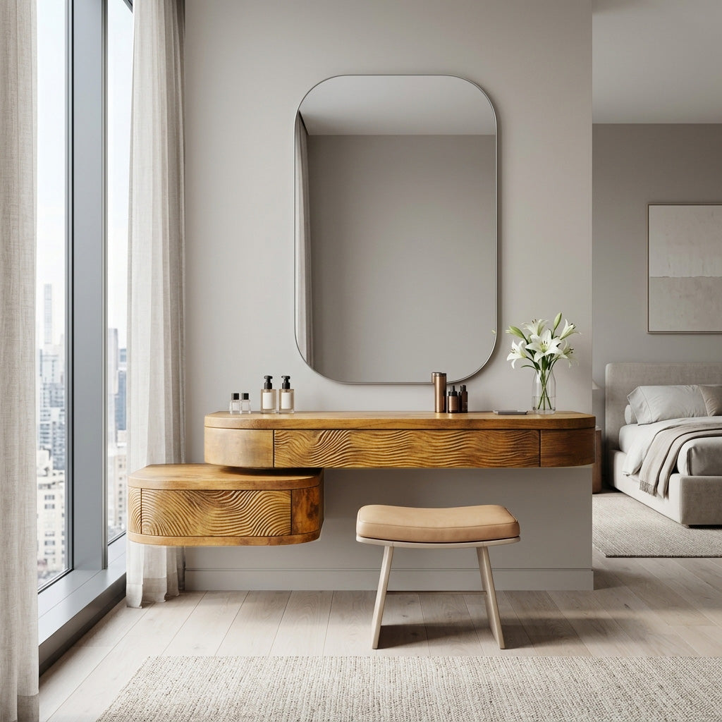 Modern Floating Vanity Table For Bedroom