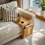 Handcrafted Live Edge Armrest For Furniture Decor