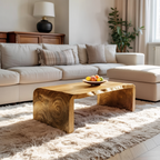 Modern Solid Wood Irregular Coffee Table For Living Room