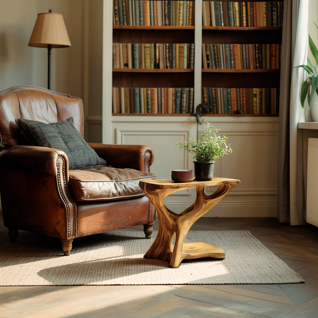 Modern Side Table Tree Shape Design For Home