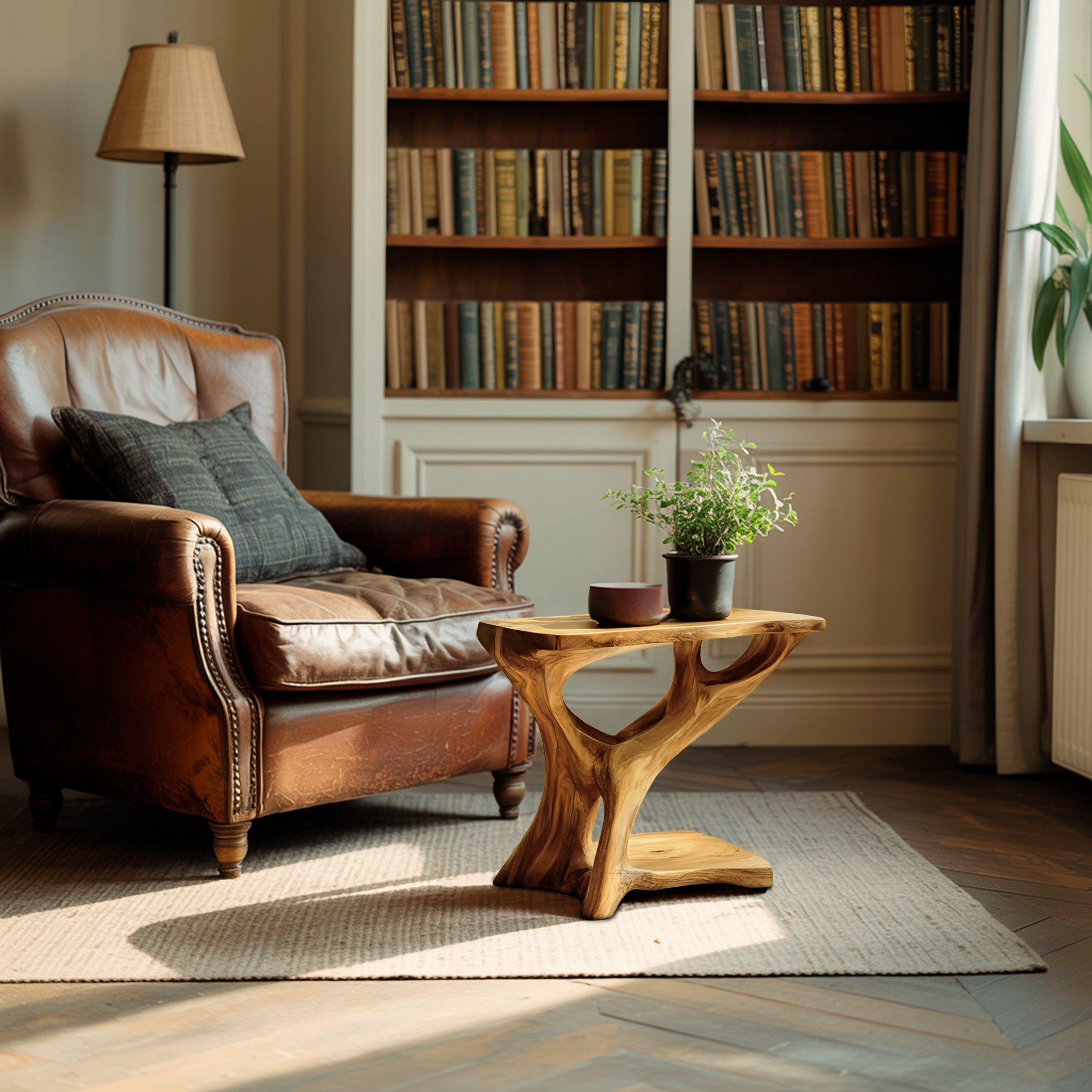 Modern Side Table Tree Shape Design For Home