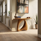 Mid Century Live Edge Console Table Organic Modern For Living Room Decor