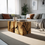Handcrafted Wooden Square Coffee Table For Furniture Decor