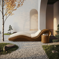 Mid Century Wooden Daybed For Patio Furniture Outdoor Design