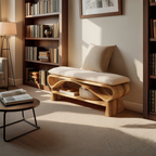 Minimalist Solid Wood Bench For Bedroom Interior Design