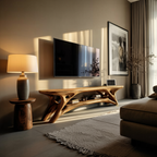 Elegant Curved TV Cabinet For Contemporary Home Decor