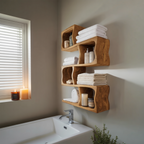 Organic Wall Shelf For Bathroom Wall Use