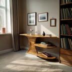 Modern Solid Wood Entryway Table For Home Organization