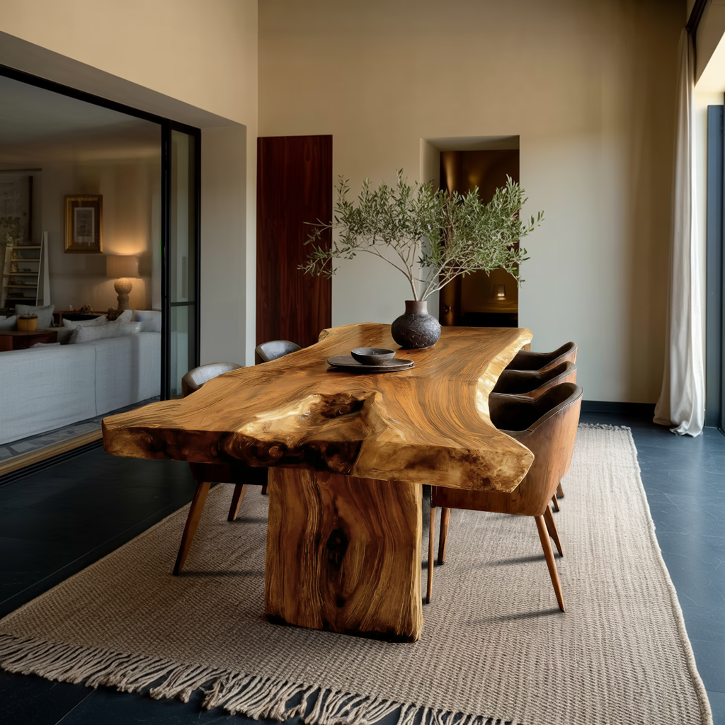 Modern Dining Table Perfect For Family Meals And Entertainment