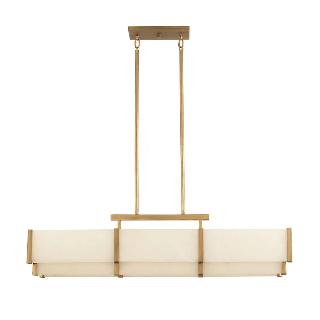 Orleans Linear Alabaster Linear Chandelier - Black Cashmere44.4”casivra