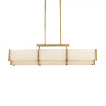 Orleans Linear Alabaster Linear Chandelier - Black Cashmere44.4”casivra