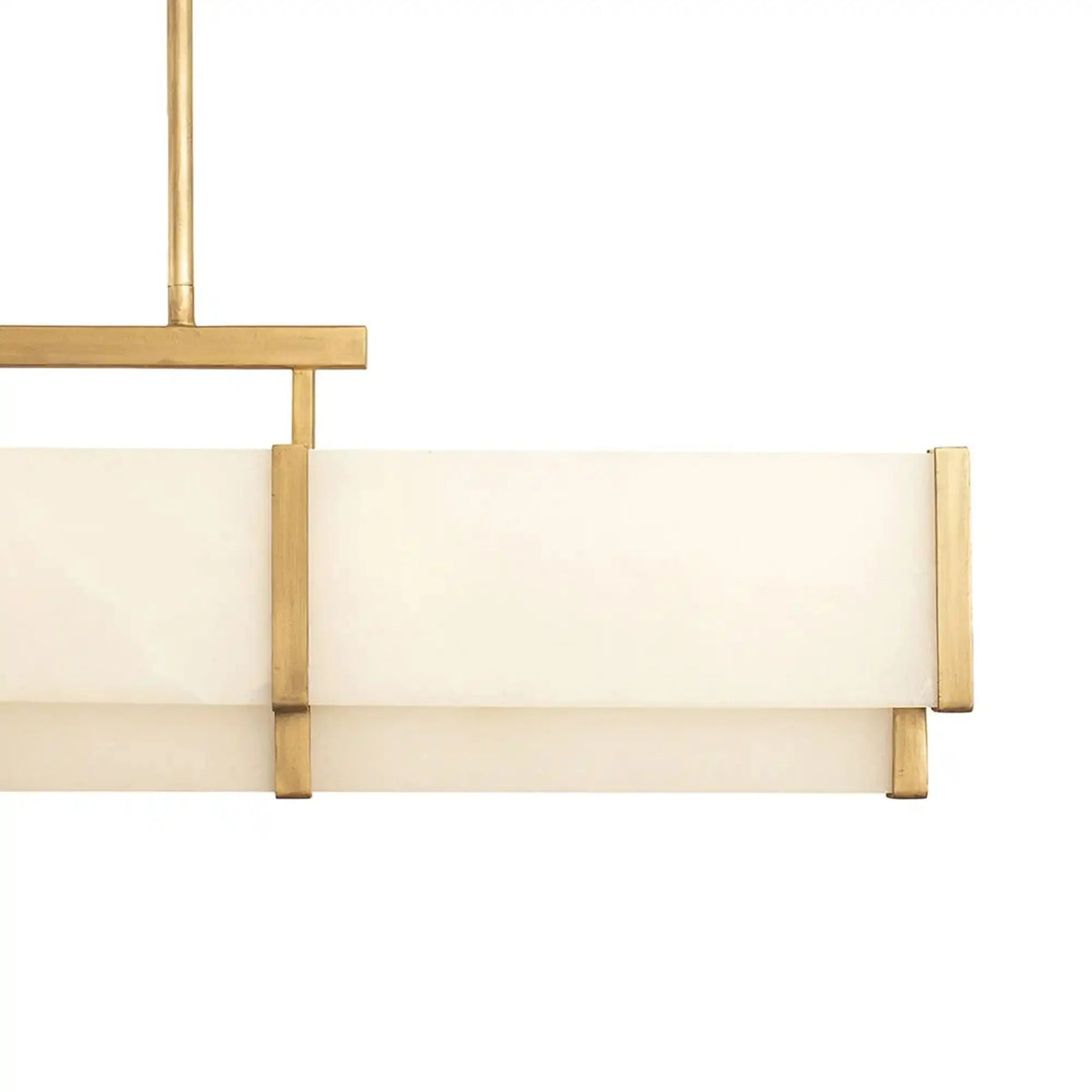 Orleans Linear Alabaster Linear Chandelier - Black Cashmere58.3”casivra