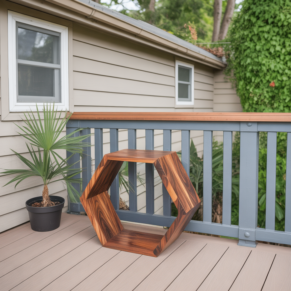 Geometric Honeycomb Plant Shelf Modular Wall Unit For Garden And Patio