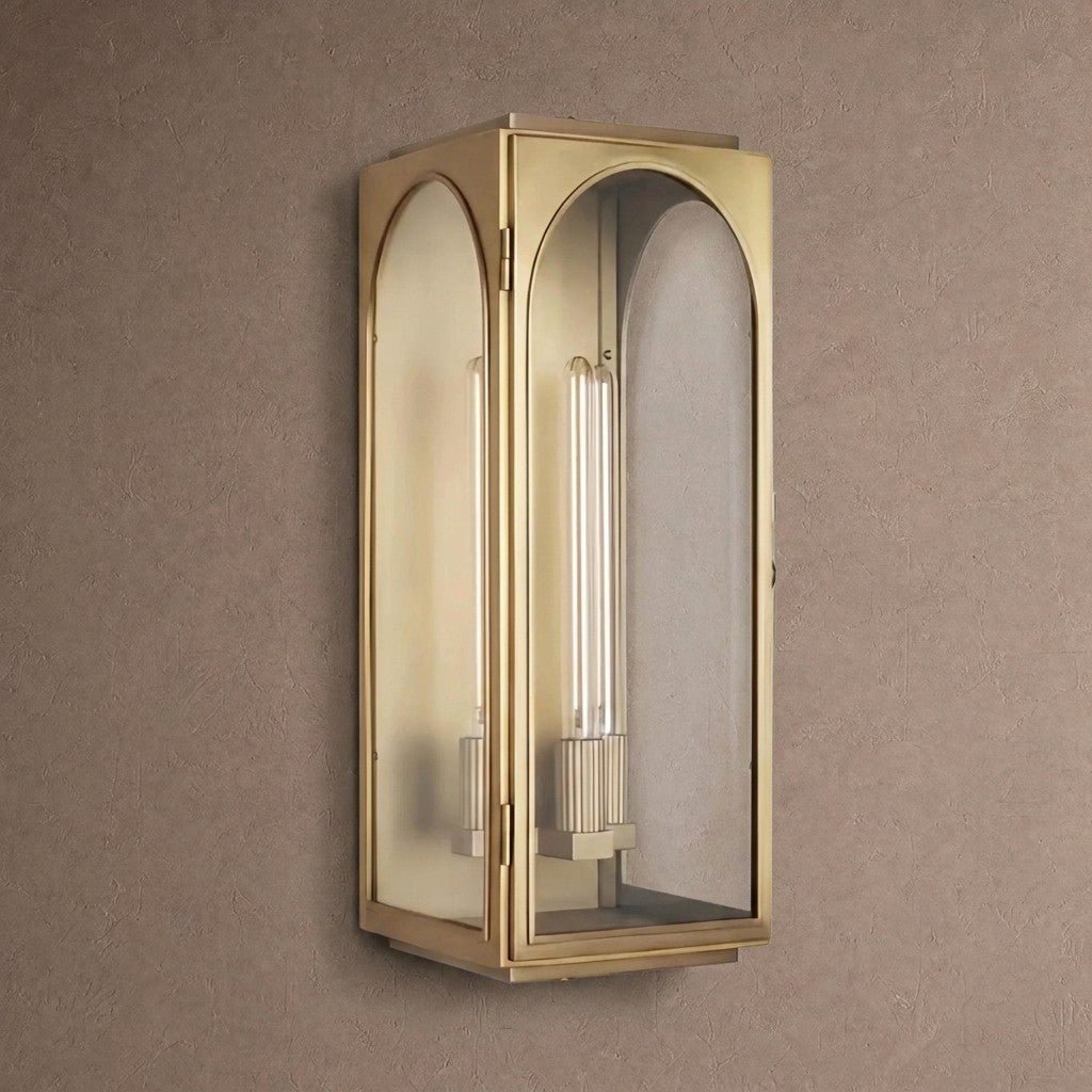Portico Outdoor Wall Sconce - 19"Brasscasivra