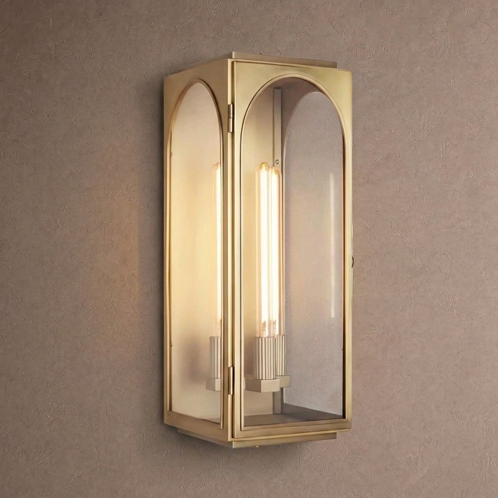Portico Outdoor Wall Sconce - 19"Brasscasivra