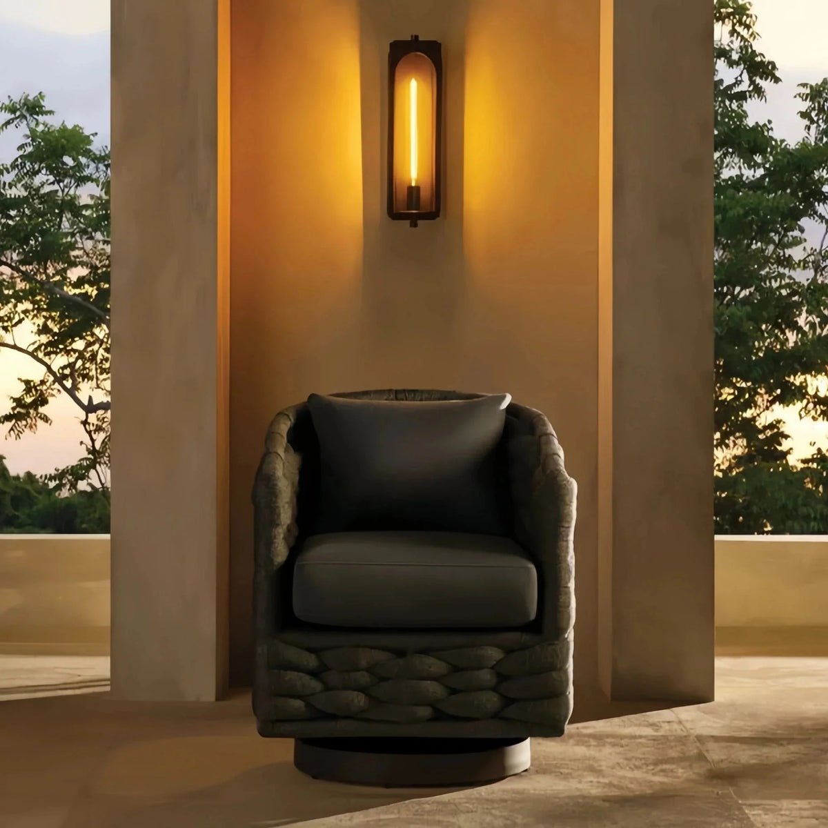 Portico Outdoor Wall Sconce - 24"Brasscasivra