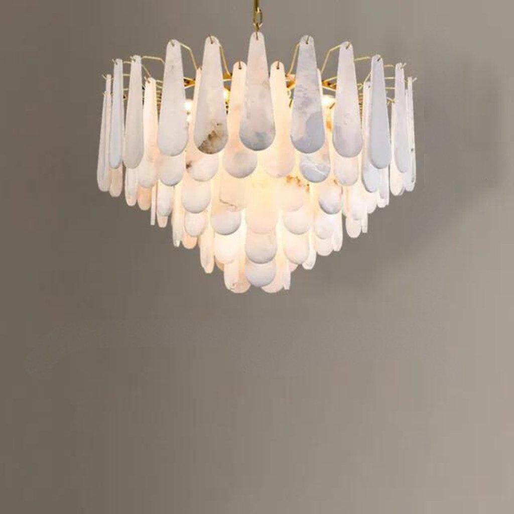 Patra Alabaster Chandelier Light - 31.5" x 21.6" / 80 x 55cmcasivra
