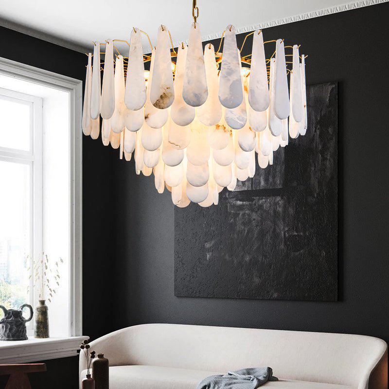 Patra Alabaster Chandelier Light - 21.6" x 17" / 55 x 43cmcasivra