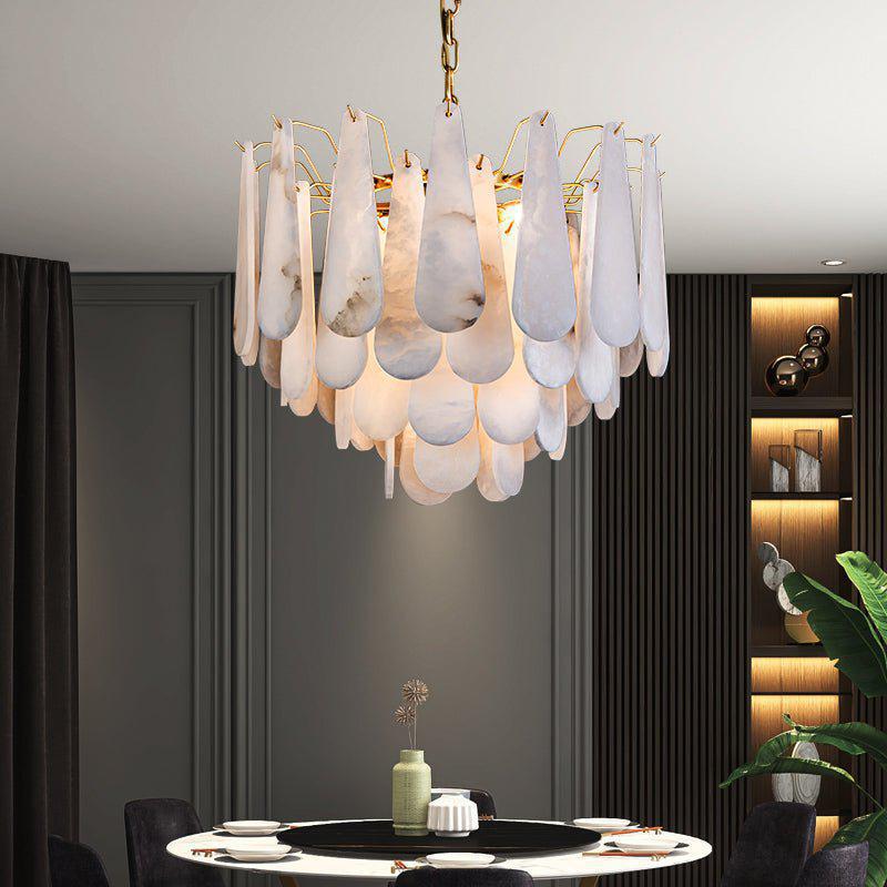 Patra Alabaster Chandelier Light - 21.6" x 17" / 55 x 43cmcasivra