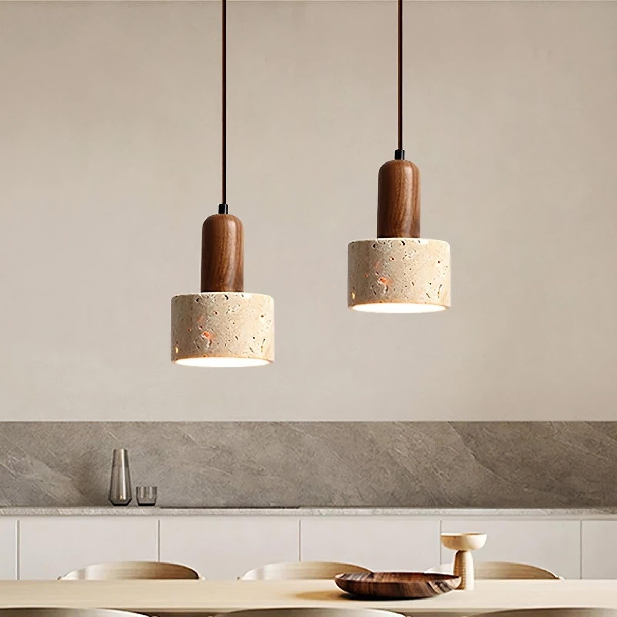 buyCarrara Travertine Dome Pendant - Morsale
