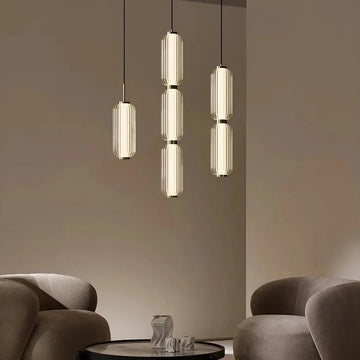 Lareno glass cord pendant light over a kitchen nook