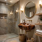 Handcrafted Live Edge Wood Basin For Unique Bedroom Vanity Decor
