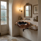 Farmhouse Live Edge Wood Vanity Sink For Timeless Bathroom Decor
