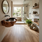 Farmhouse Live Edge Wood Vanity Sink For Natural Furniture Decor