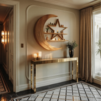 Modern Celestial Wall Shelf For Living Room Accent