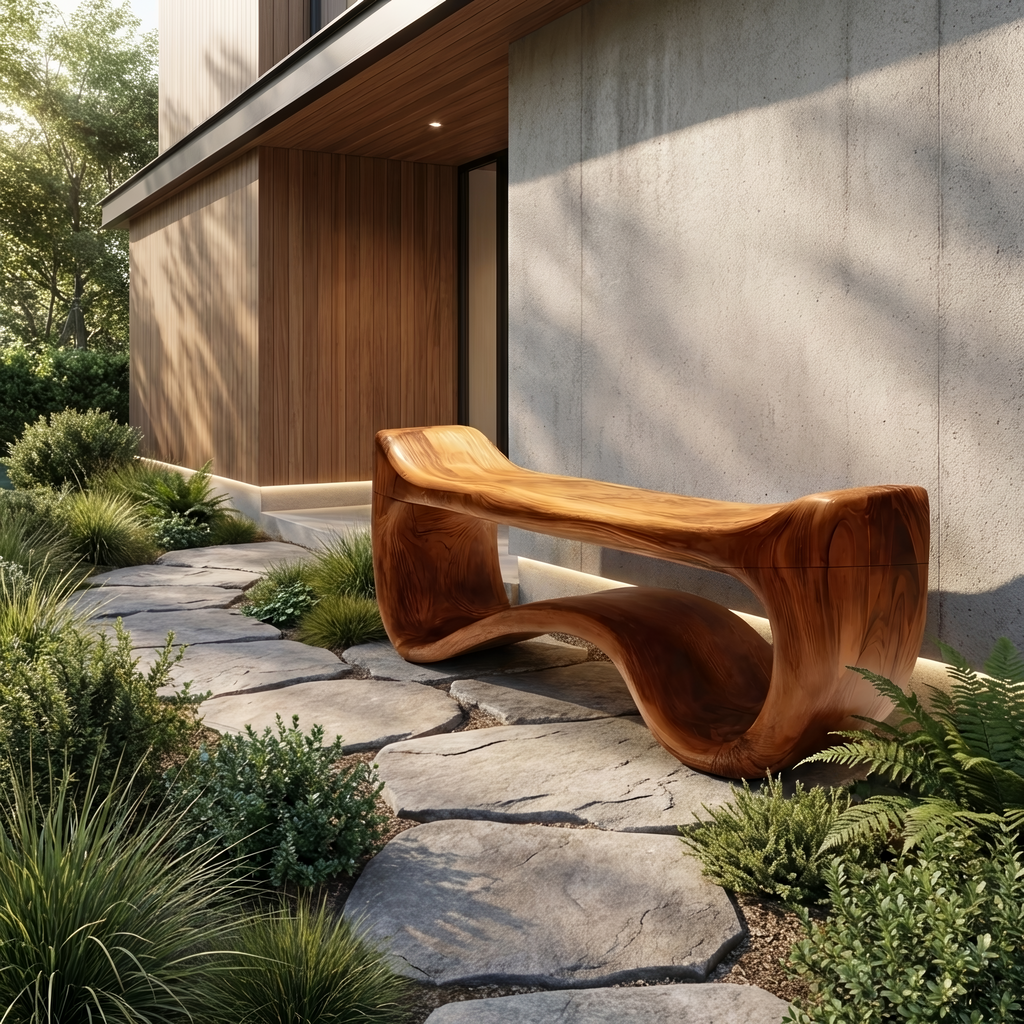 Live Edge Wood Entryway Bench For Farmhouse Style Homes