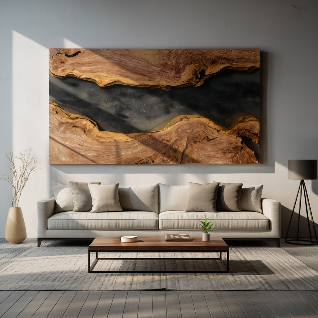 Handcrafted Solid Wood Wall Art For Bedroom Decor