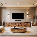 Rustic TV Cabinet For Farmhouse Living Room