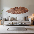 Handcrafted Feather Wall Sculpture For Living Room Decor