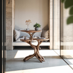 Farmhouse Solid Wood End Table For Living Room Space