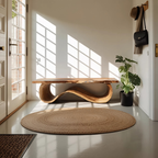 Organic Sculptural Bench For Entryway Decor
