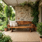 Live Edge Solid Wood Bench For Entryway Furniture Design