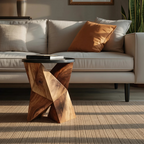 Handcrafted Wooden Side Table For Designer Entryway