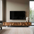Mid Century Wooden TV Console For Entryway Decor