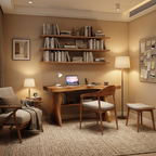 Modern Solid Wood Desk For Minimalist Home Office Design