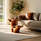 Artistic Side Table Unique Multi-Tiered Design For Home