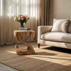 Modern Sculptural S Shaped Side Table For Living Room