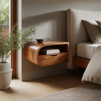 Minimalist Floating Nightstand With Storage For Bedroom
