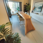 Modern Live Edge Dining Table For Kitchen