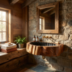 Farmhouse Solid Wood Vanity Sink For Cozy Bathroom Decor