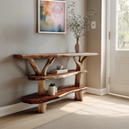 Handcrafted Solid Wood Console Table For Classic Entryway Furniture Style