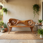 Live Edge Solid Wood Entryway Bench For Home Entryway Decor