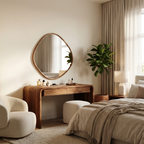 Modern Sculptural Vanity Table For Bedroom Interior