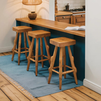 Rustic Handcrafted Bar Stools For Kitchen Or Patio Bar