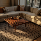 Handcrafted Irregular Solid Wood Coffee Table For Furniture Decor